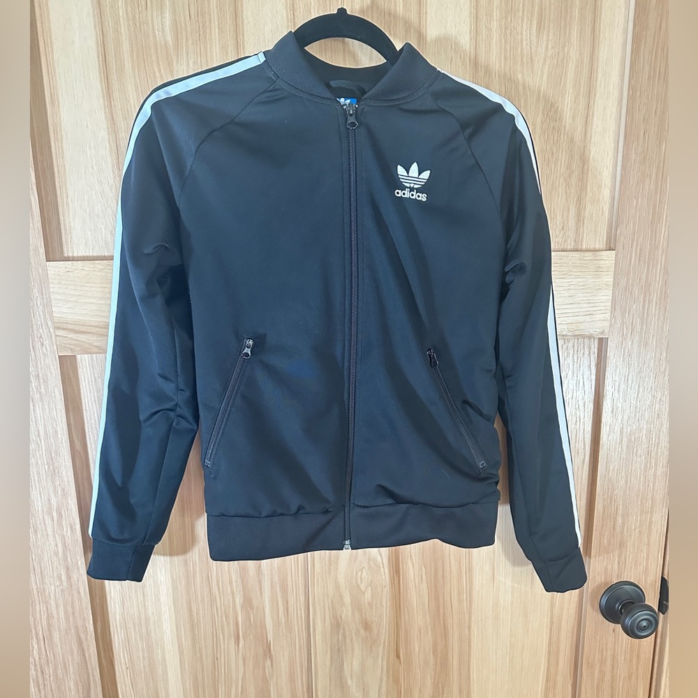 Adidas Originals trefoil track jacket size Small black